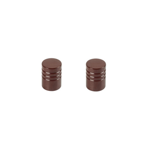 Blister Terminal zamac Color chocolate x 2 Unid